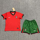 Conjunto infantil Portugal Home Euro 2024