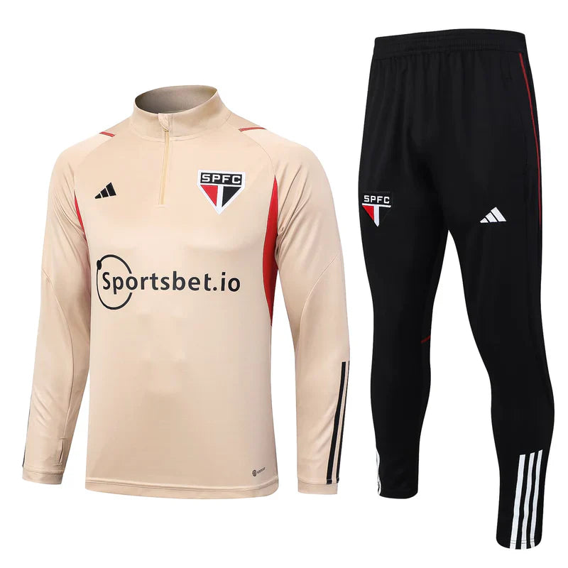 Fato de Treino São Paulo 2023/24 Bege - Frio